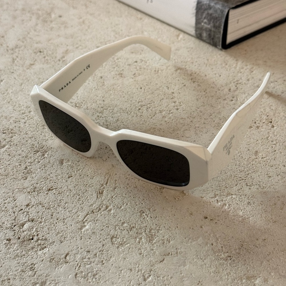 White Prada sunglasses